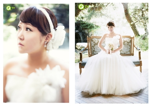 ▲김현숙이 7월12일 결혼한다. (사진: QTV 제공)
