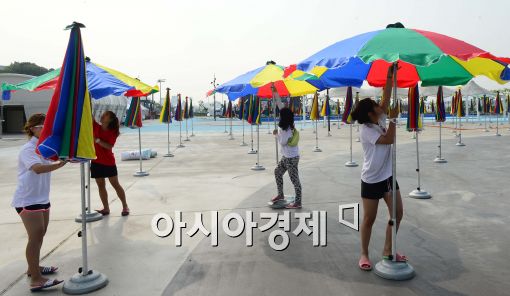 [포토]개장 앞둔 한강 야외수영장