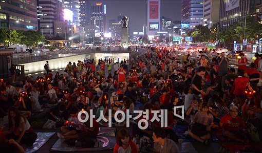 [포토]광화문 광장 가득 메운 시민들
