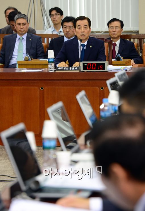[포토]한민구 국방부 장관 후보자, 인사청문회 통과 되나?