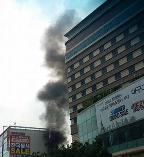 대구 화재 그랜드 호텔 인근서 불 "인명 피해는 없어"