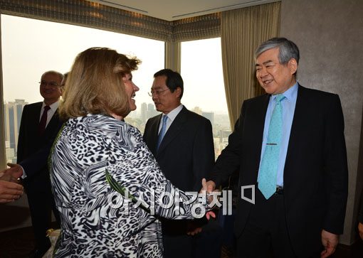 [포토]IOC 환영오찬 참석한 조양호 한진그룹 회장 