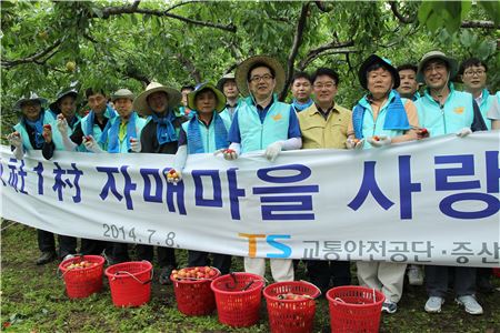 교통안전공단, 김천서 농촌 봉사활동 펼쳐