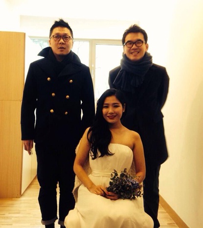 엄지원 남편 오영욱(오른쪽)이 MBC 예능프로그램 '동네 한바퀴'에 출연한다. (사진:오영욱 트위터)