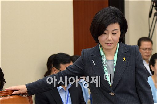 [포토]김희정 여성가족부 장관 후보자 인사청문회
