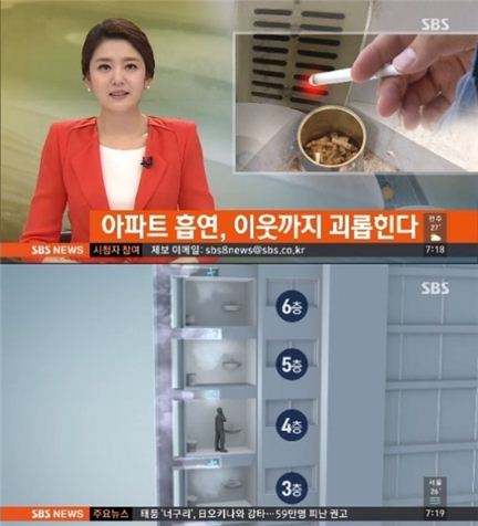 아파트 화장실 흡연 대처법은 환풍기 사용(사진: SBS 방송화면 캡처)