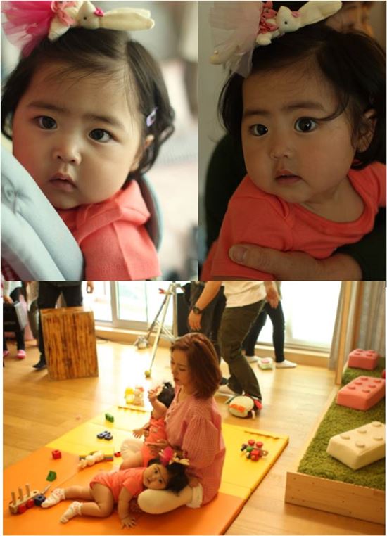 슈 쌍둥이가 입은 블루독 베이비 '바디슈트' 인기 