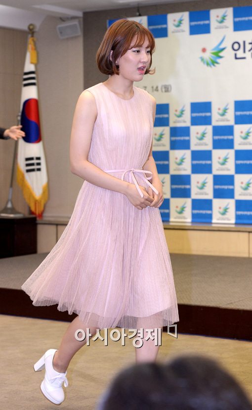 [포토]박승희,'화사한 드레스 자태'