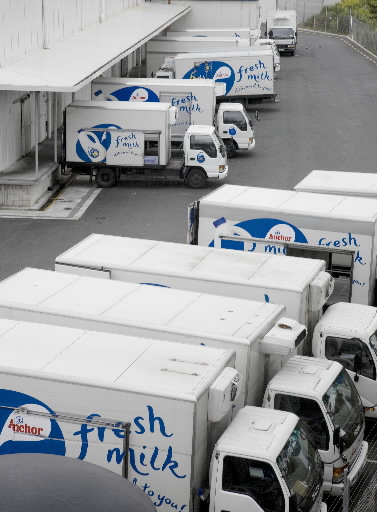 세계 최대 유제품 수출기업인 뉴질랜드 폰테라의 수송 트럭. 사진=블룸버그