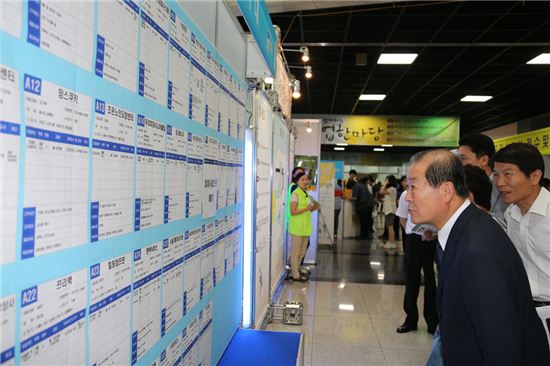 박홍섭 마포구청장, 마포취업한마당 둘러봐