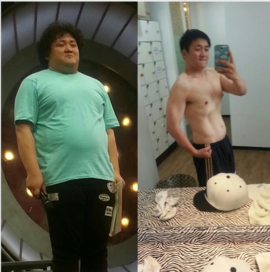 118kg에서 77kg로 무려 41kg 감량에 성공한 개그맨 이지성(사진:앤스타컴퍼니)