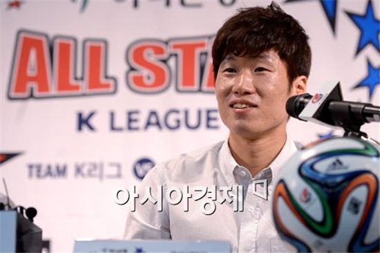 박지성은 한국프로축구연맹이 17일 개최한 2014 하나은행 K리그 올스타전 기자회견에 참가했다. [사진=김현민 기자]