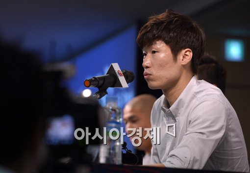 [포토]올스타전 기자회견 하는 박지성
