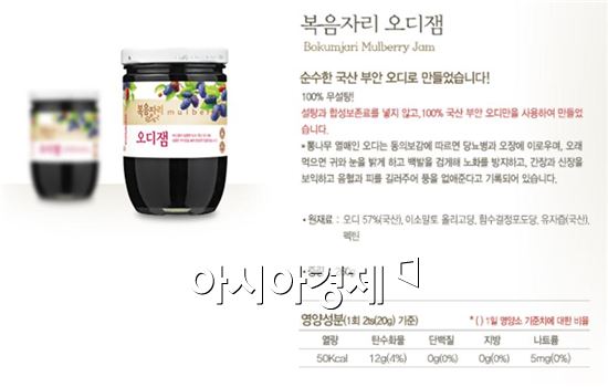   ‘청정지역 부안 참뽕오디잼 백화점서 소비자 유혹’ 