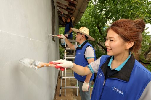 [포토] 삼성SDI 소재부문 '행복한 방 만들기'