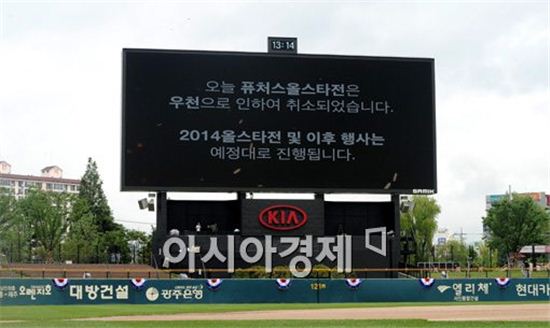 [포토]우천 취소된 퓨처스올스타전