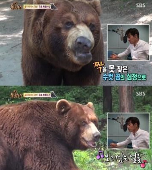 동물농장에 나레이션으로 깜짝 출연한 김상중(사진:SBS 'TV 동물농장' 방송 캡처)