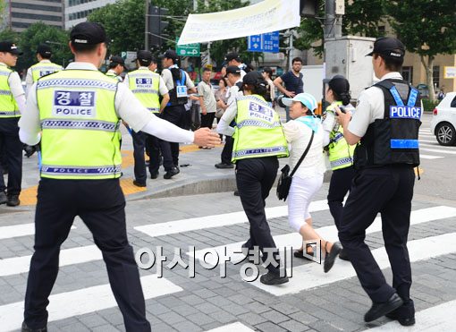 [포토]보수단체들, 3일 만에 또...