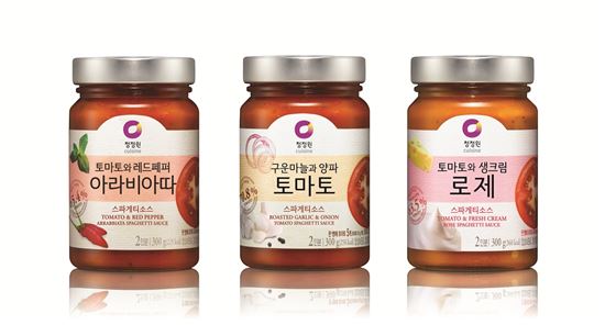 ▲ 청정원 스파게티소스 3종 