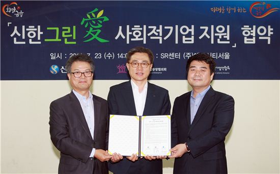 [포토]신한銀, 중고가구·전산기기 기부로 사회적 기업 지원