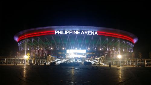 한화건설, 세계 최대 돔 공연장 '필리핀 아레나' 준공식