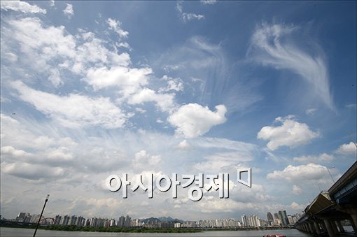[포토]'비 온뒤 서울하늘'