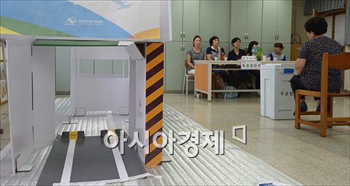[포토]유권자 기다리는 투표소