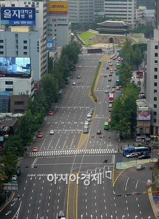 [포토]한산한 서울시내