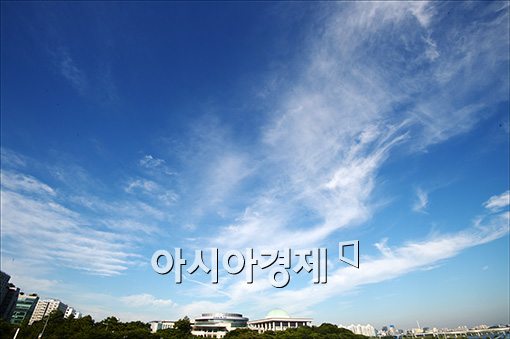 [포토]태풍전야, 맑고 고요한 하늘