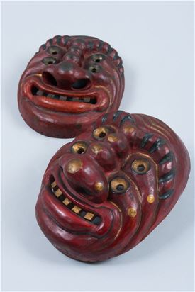 강릉관노가면극(江陵官奴假面劇) 시시딱딱이탈, 1950년대, 국립민속박물관 소장.