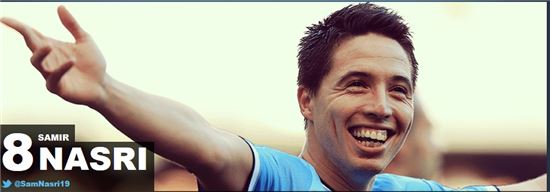 프랑스 축구 국가대표팀 은퇴를 선언한 사미르 나스리(사진:맨체스터시티 홈페이지)