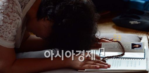 [포토]'대학 합격을 위해...'