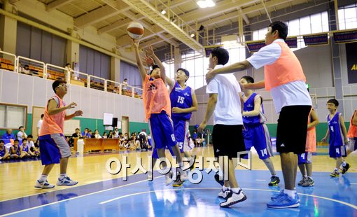 [포토]드림캠프,'프로 선수들과 함께 미니게임'