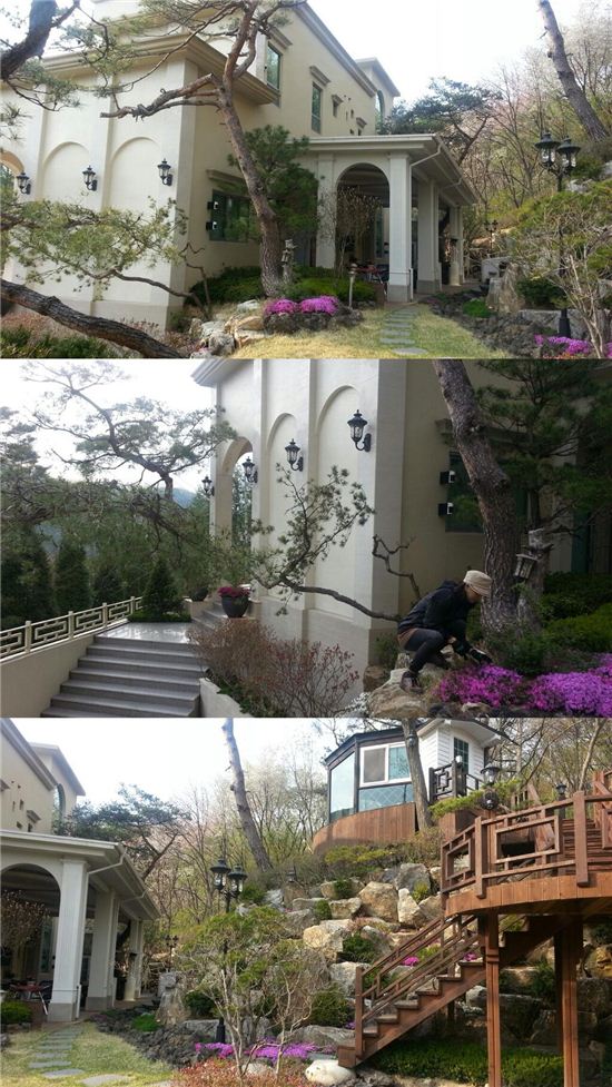 한그루 집 공개(사진: 한그루 트위터)