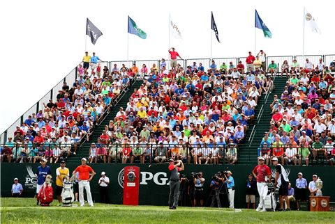 로리 매킬로이의 PGA챔피언십 경기 장면. 사진=Getty images/멀티비츠 