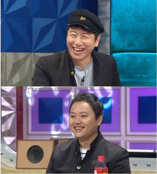MBC 예능프로그램 '라디오 스타'에 출연한 김수로와 김민교