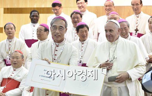 [포토]프란치스코 교황의 서명 