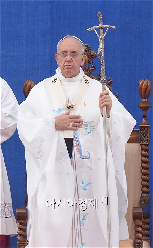 [포토]미사 집전하는 프란치스코 교황