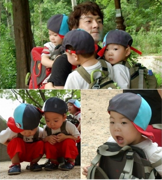 송일국, 허당끼 보여주며 세쌍둥이와 숲길 탐험…"아빠 아무생각 없어"