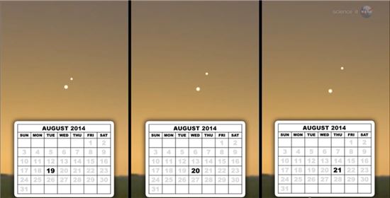 8월 새벽 하늘…금성과 목성이 만난다 