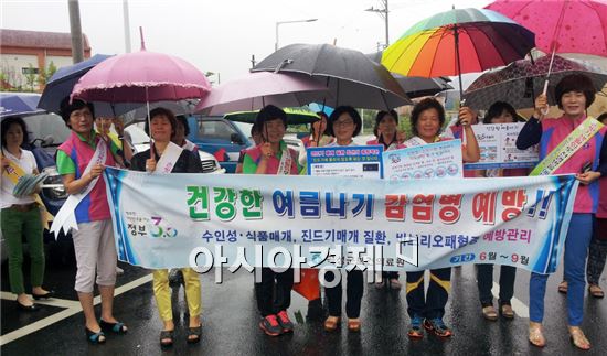 곡성군 보건의료원, "건강한 여름나기 감염병 예방" 가두 캠페인