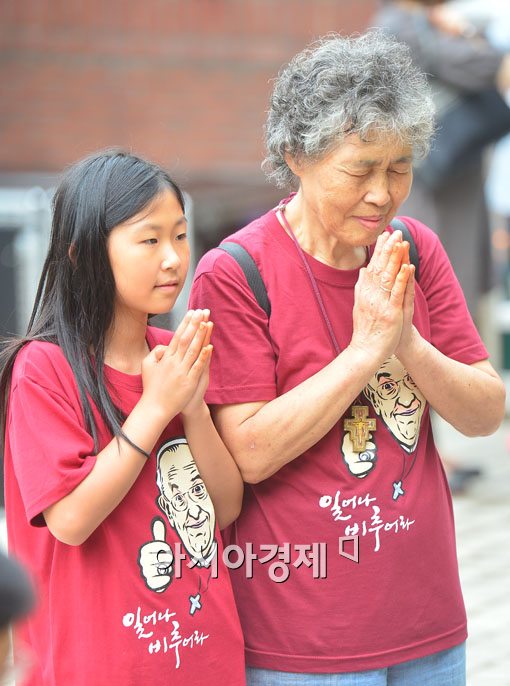 [포토]교황님을 위한 기도 
