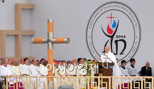 [포토]교황 "우리는 깨어있어야 합니다" 