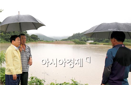 김준성 영광군수, 폭우 피해지역 현장점검