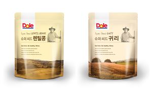 돌(Dole)코리아가 1kg 소포장으로 간편하게 즐길 수 있는 '슈퍼씨드 렌틸콩', '슈퍼씨드 귀리' 2종을 선보였다.