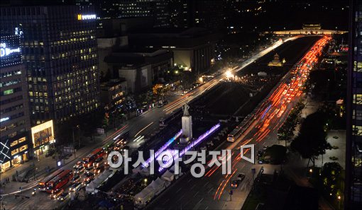 [포토]광화문 광장 둘러싼 경찰버스