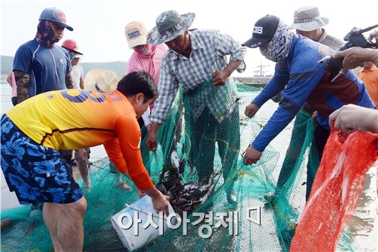 [포토]와~광어·우럭 고기 많이 잡았네