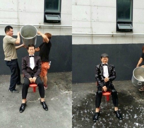 태진아, 턱시도 입고 아이스버킷 챌린지 동참…박현빈·배일호·적우 지목