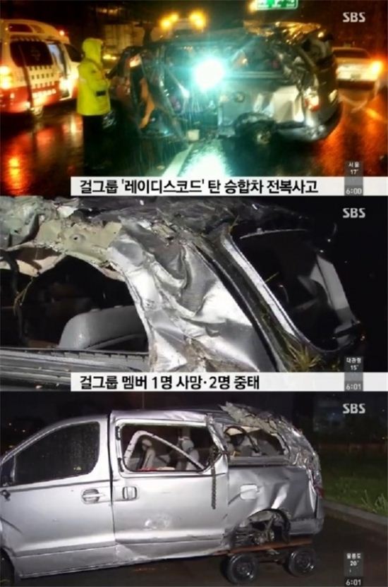 빗길 과속운전 '레이디스코드' 매니저, 결국 구속기소