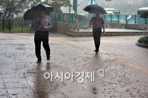 [포토]'후드득' 비 내리는 소리 